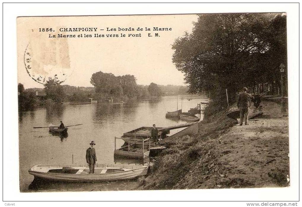 CHAMPIGNY - Les Bords De La Marne, La Marne Et Les Iles Vers Le Pont - Champigny