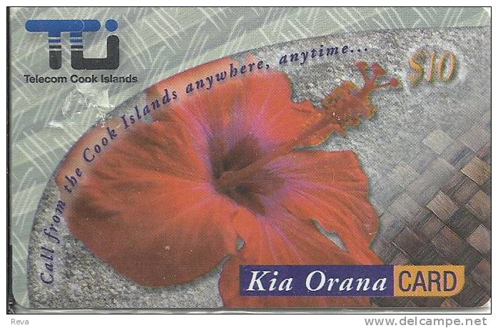 COOK ISLANDS  $10  FLOWER FLOWERS MINT IN BLISTER  READ DESCRIPTION !! - Islas Cook