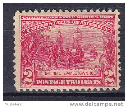 United States 1907 Mi. 160    2 C Jamestown-Ausstellung In Hampton Roads Founding Of Jamestown MNH** - Unused Stamps