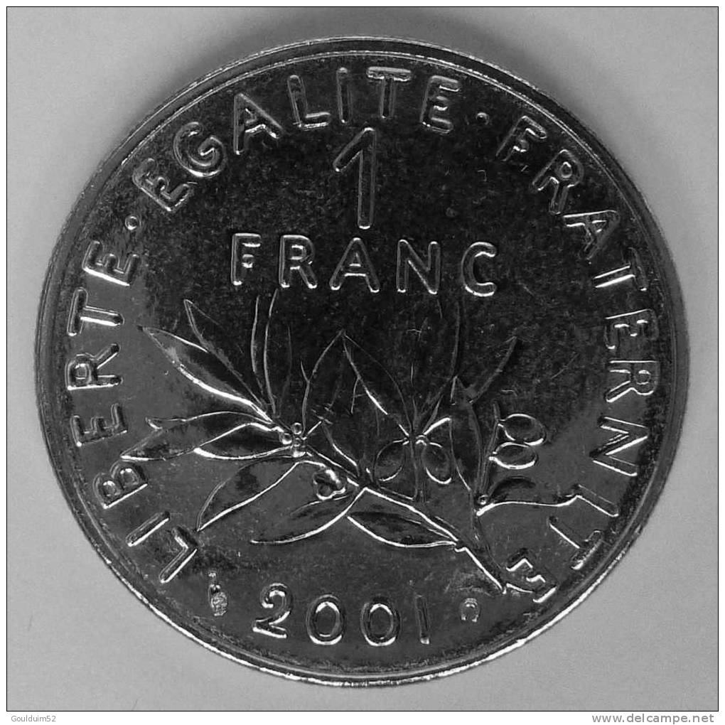 1 Franc 2001  Semeuse - 1 Franc