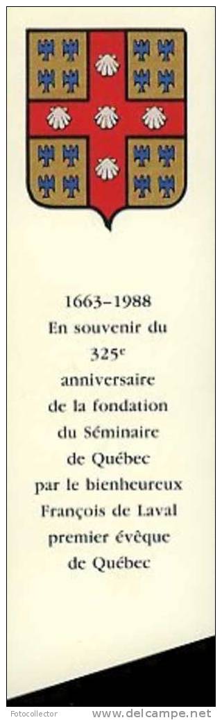 En Souvenir Du 325ème Anniversaire De La Fondation Du Séminaire De Québec. - Bookmarks