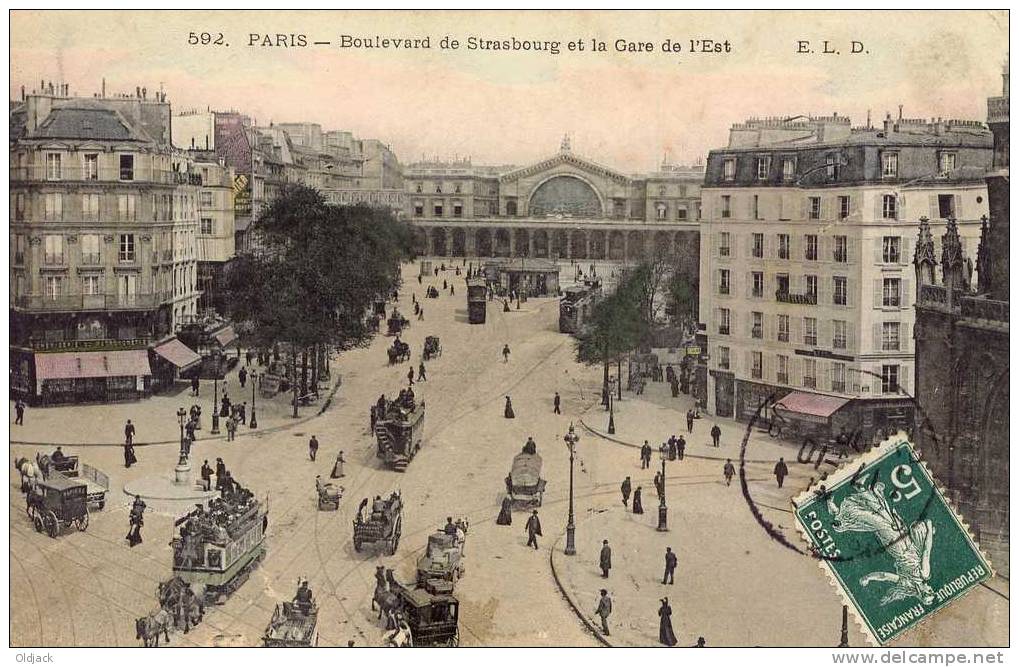 Boulevard De Strasbourg Et La Gare De L'Est - Arrondissement: 10