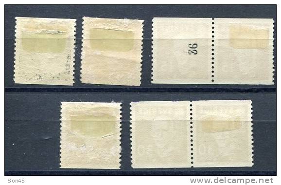 Sweden 1938 Sc 275-7 FA 266-8 MNH/MH  Pair  King Gustf V - Ongebruikt