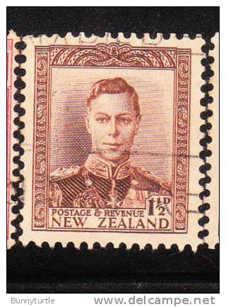 New Zealand 1938-44 KG 1 1/2p Used - Usados