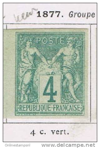 France Colonies Générales 1876 Sage Maury Nr 26 , Yv 25,  Neuf Avec (trace De) Charniere - Sage