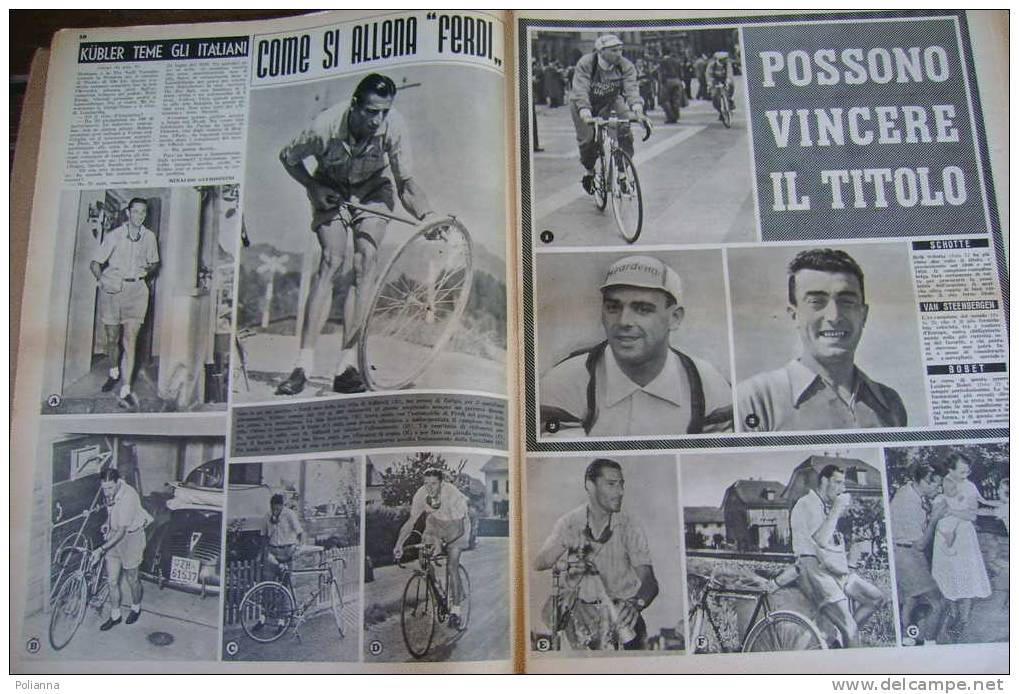 PAM/58  Sport Illustrato N.34 1952 COPPI-BARTALI-BEVILACQUA-DE ROSSI-Boxe:Salas - Marciano - Maxim - Sport