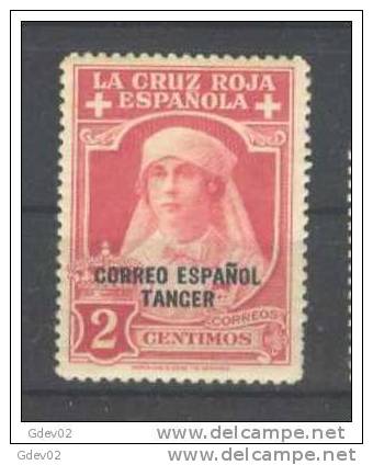 TA24-LA1701CTAL.Maroc.Marocco.TANGER   ESPAÑOL..CRUZ ROJA 1926  (Ed 24**) Sin Charnela.MUY BONITO - Unused Stamps