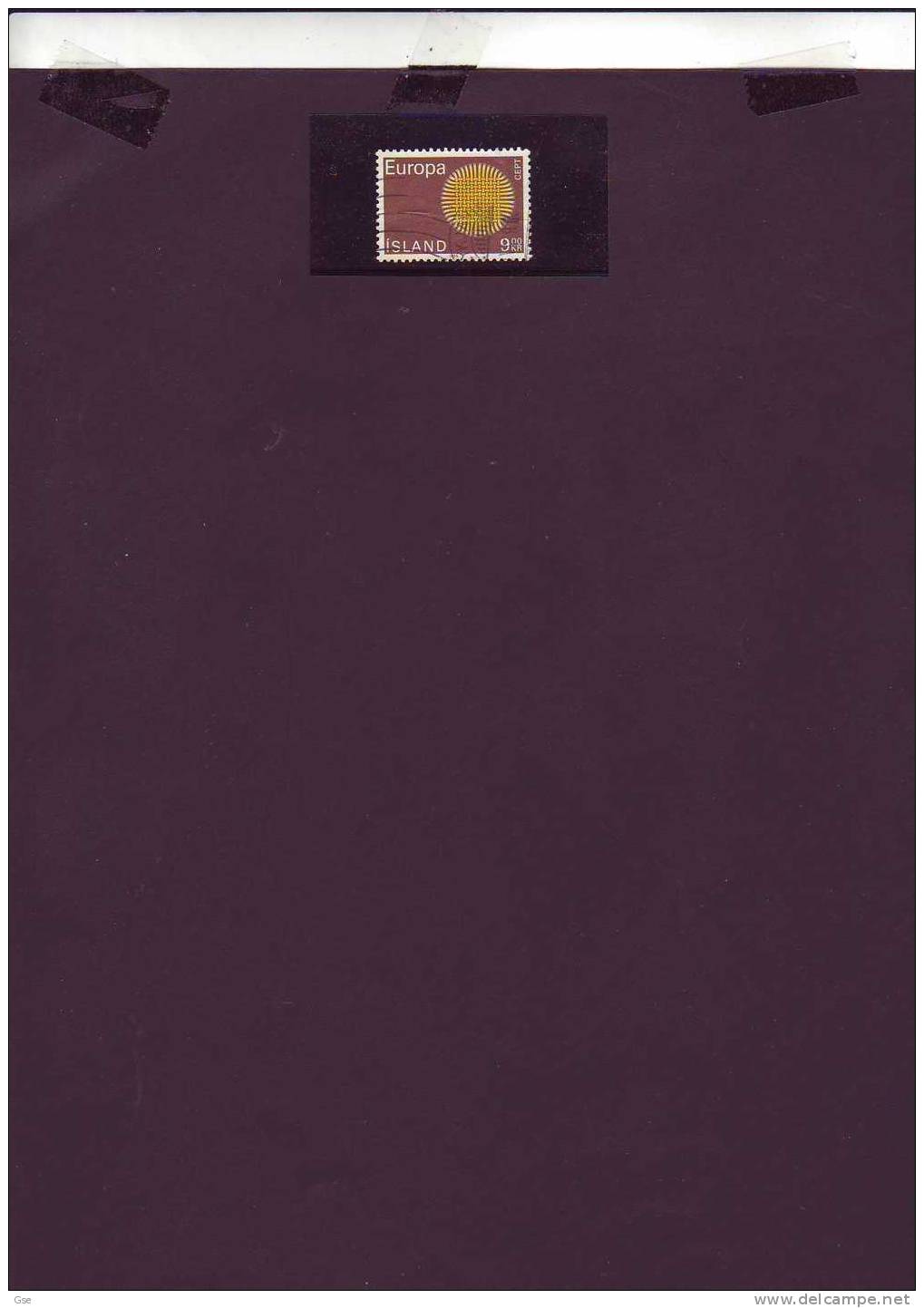 ISLANDA 1970  - Yvert  395°- Europa - Used Stamps