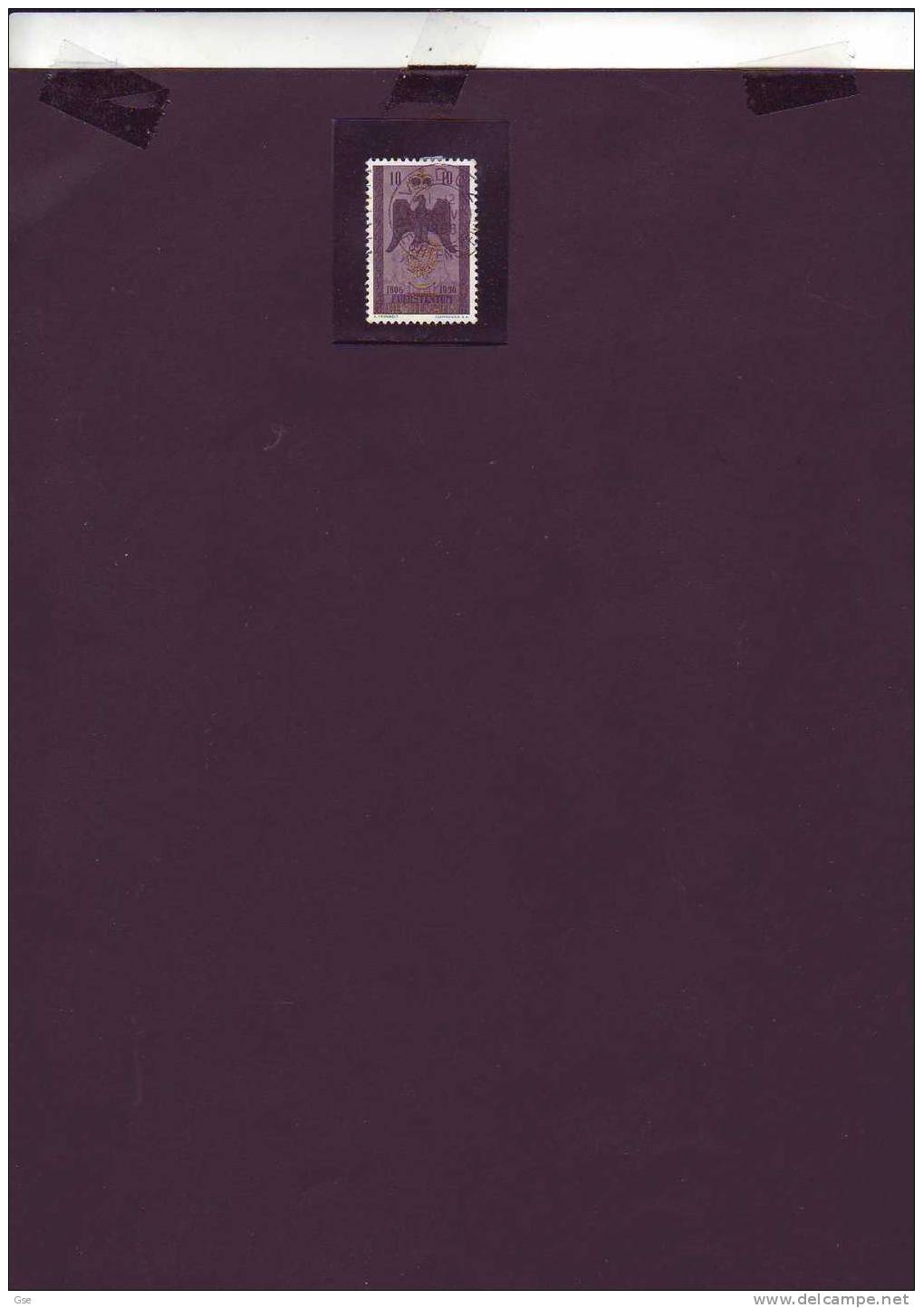 LIECHTENSTEIN  1956 - Unificato 313° -  150° AnniversarioMichel 346° - Used Stamps