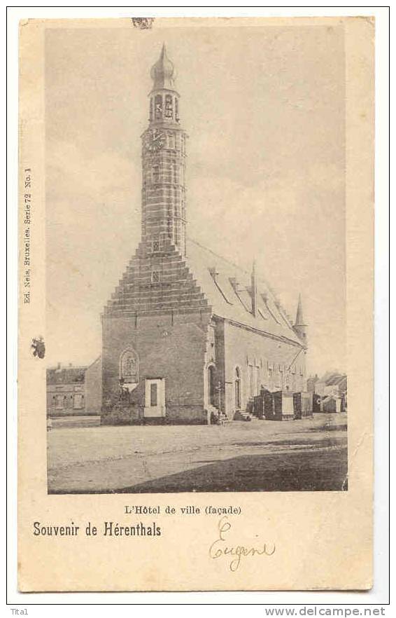 D7697 - HERENTHALS - L'hôtel De Ville  *Nels 72 N° 1* - Herentals