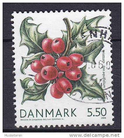 Denmark 2008 Mi. 1511  5.50 Kr Winther Berries Kristtorn - Oblitérés