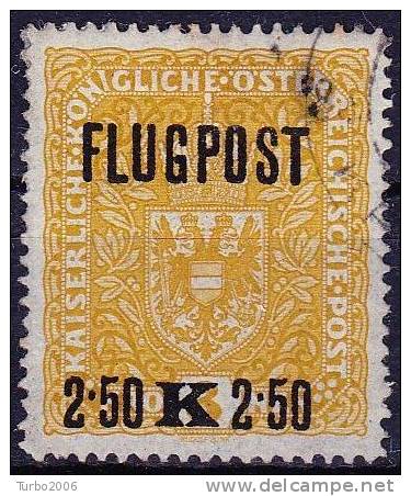 Osterreich 1918 Flugpostlinie Wien-Krakau-Lemberg-Kiew 2.50 Kr. Gelb Zähnung 12½ Mi 226 X A - Altri & Non Classificati