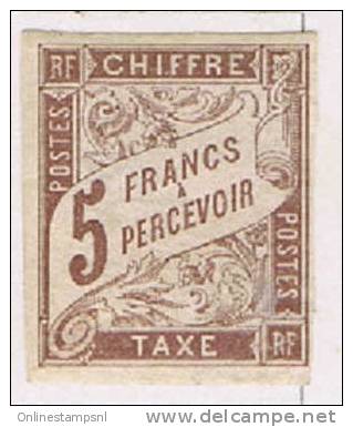 France Colonies Timbres Taxe 1885  Maury Nr 17 , Yv -17  Neuf Avec (trace De) Charniere - Impuestos
