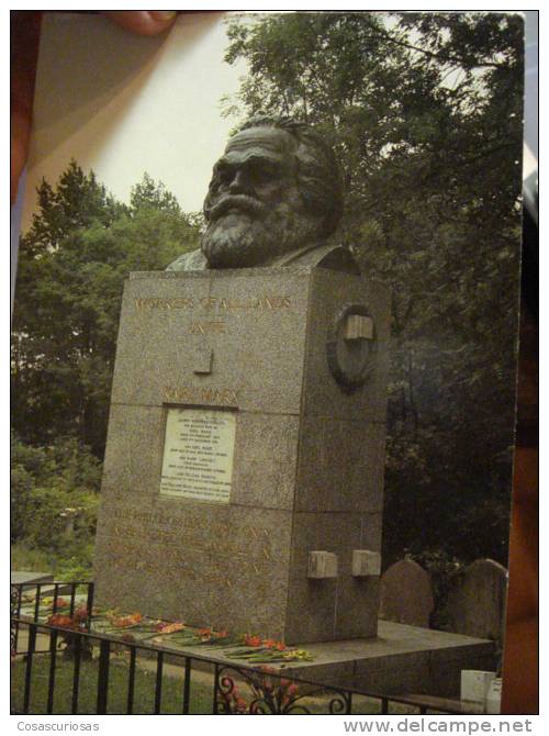 336 KARL MARX  PERSONALITY  POSTCARD   YEARS  1990  OTHERS IN MY STORE - Prix Nobel