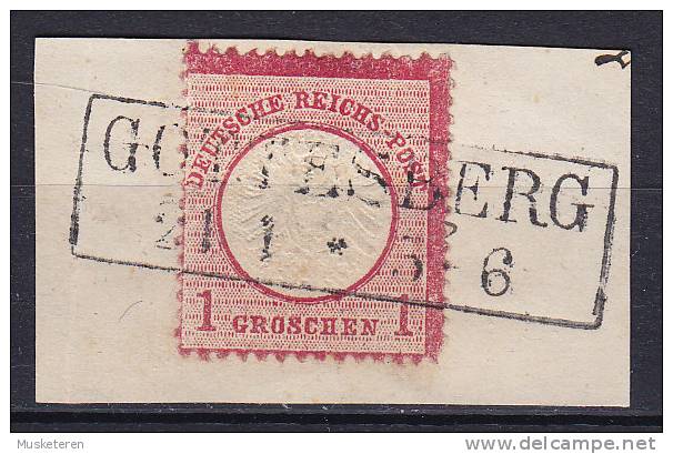 Poland Vorläufer Deutsches Reich 1872 Mi. 19   1 Gr Adler Mit Grossem Brustchild On Piece GOTTESBERG (Now Poland) Cancel - Used Stamps