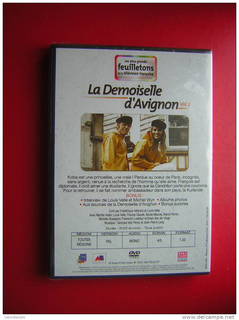 DVD-LES PLUS GRANDS FEUILLETONS DE LA TELEVISION FRANCAISE-LA DEMOISELLE D'AVIGNON-VOL 2-NEUF SOUS CELLOPHANE-ATLAS - TV-Serien