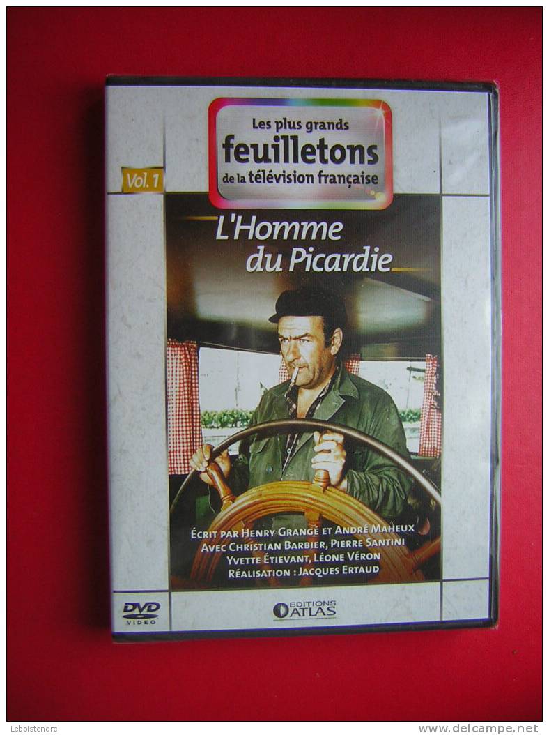 DVD-LES PLUS GRANDS FEUILLETONS DE LA TELEVISION FRANCAISE-L'HOMME DU PICARDIE-VOL 1-NEUF SOUS CELLOPHANE-ATLAS - TV-Serien