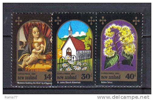 ZEL247 - NUOVA ZELANDA 1981 ,  Yvert Serie 801/803  *** - Unused Stamps