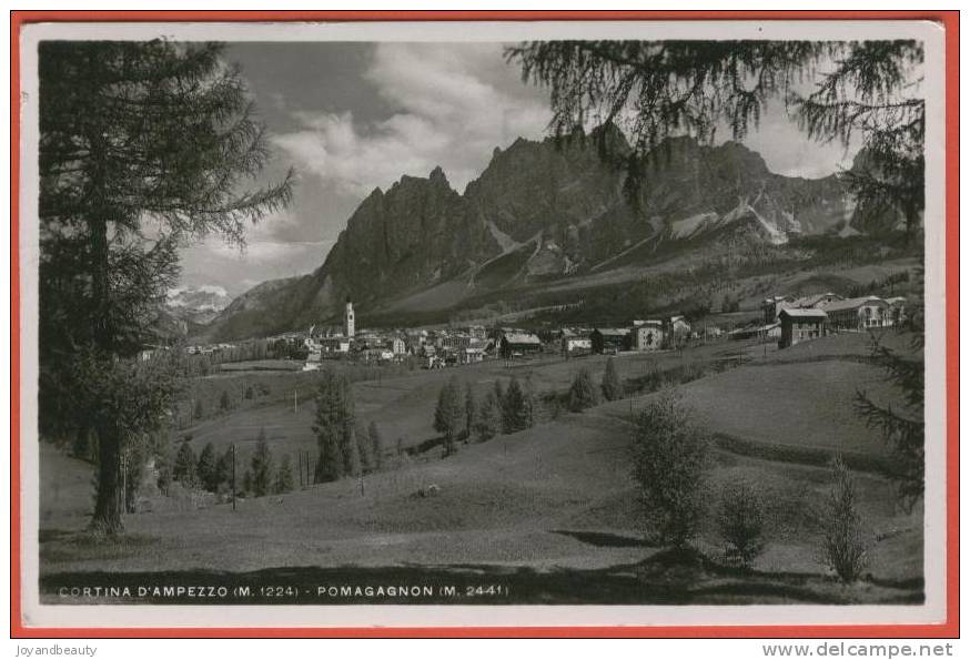 H126, Cortina D'Ampezzo , Pomagagnon , 1386 , Circulée  1936 - Altri & Non Classificati