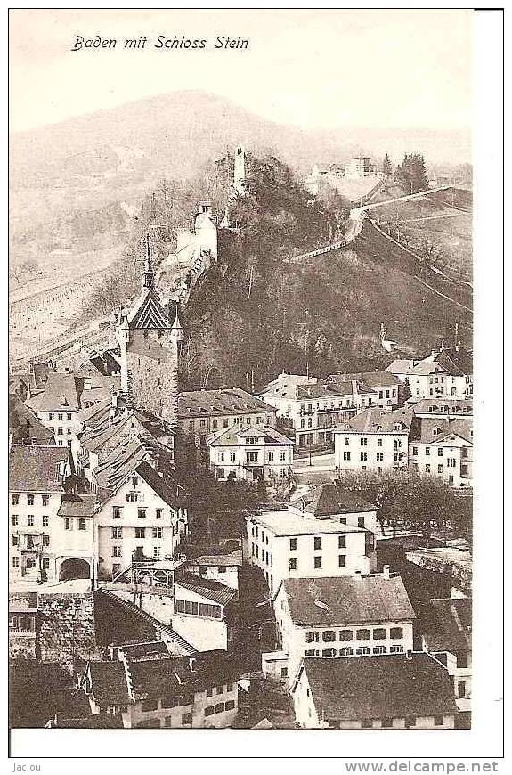 BADEN MIT SCHLOSS STEIN (BEAU PLAN AERIEN) REF 21580 - Baden