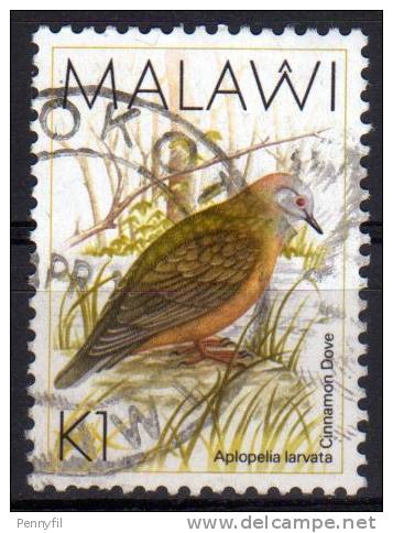 MALAWI - 1988 YT 525 USED UCCELLI - Malawi (1964-...)