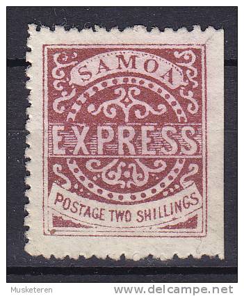 Samoa 1877-80 SG. 18    2s. EXPRESS 3-Sided (Cutted Wingmark) Perf. 12 MH* - Samoa