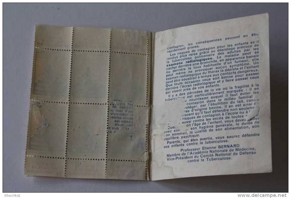 1961 > CARNET DE 6 VIGNETTES :COMITE NATIONAL CONTRE LA TUBERCULOSE>ANTITUBERCULEUX 30é >ERRINOPHILIE>Publicité - Blokken & Postzegelboekjes