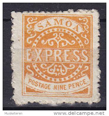 Samoa 1877-80 SG. 20    9d. EXPRESS Perf. 12 MH* - Samoa