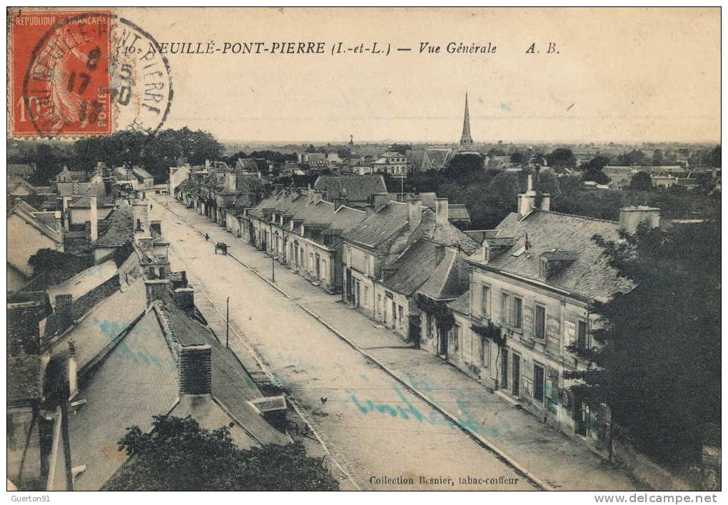 CPA (37)   NEUILLÉ-PONT-PIERRE  /  Vue Générale  - - Neuillé-Pont-Pierre