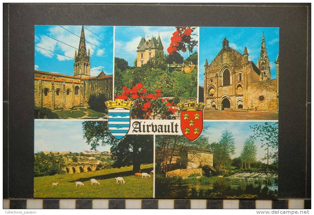 AIRVAULT L'EGLISE ABBATIALE ST PIERRE CHATEAU DES SENECHAUX STYLE HENRI 2 MOULIN DE LA COSSE SUR LE THOUET - Airvault