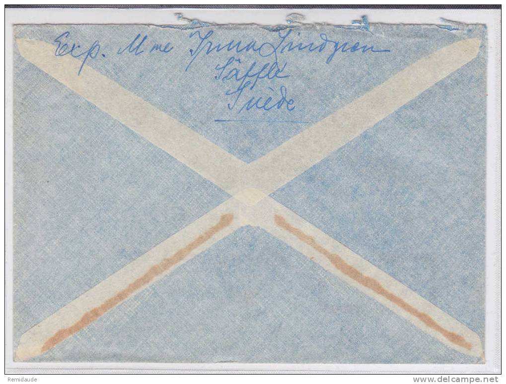 SVERIGE - 1948 - LETTRE Par AVION De PKP 202 Pour PARIS - Covers & Documents