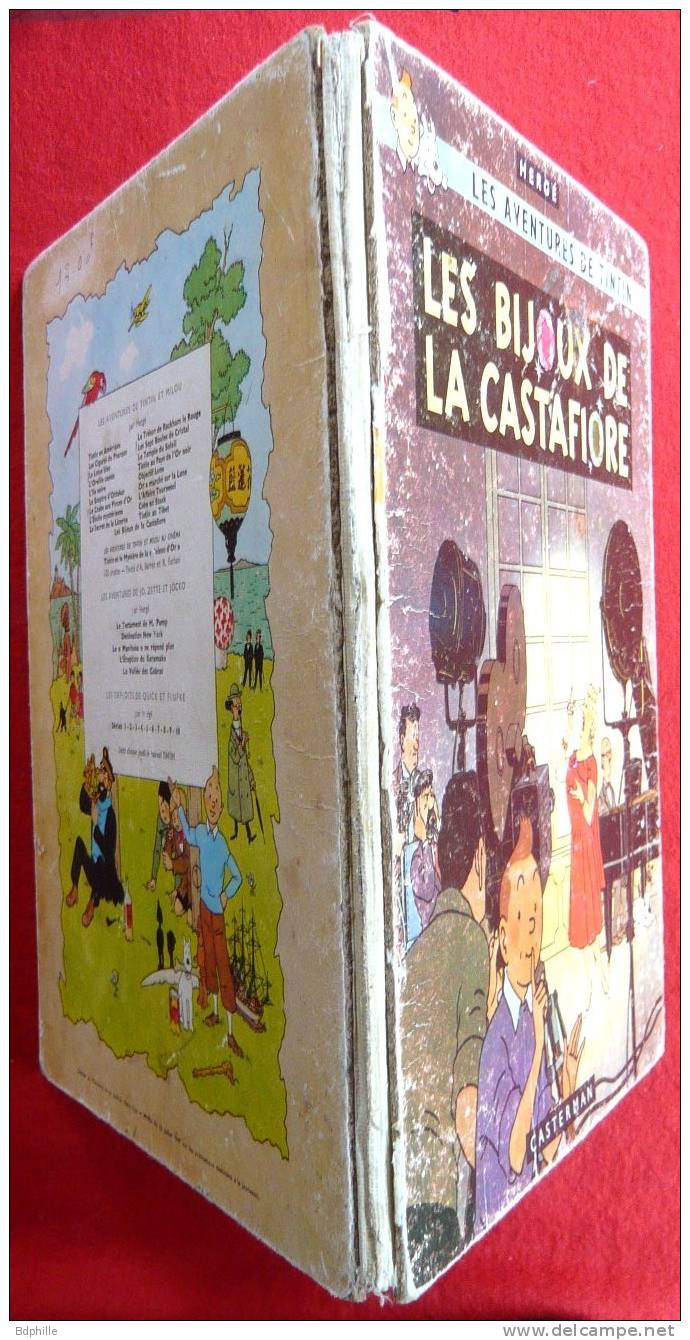 TINTIN Les Bijoux De La Castafiore B34 De 1963 E.O Francaise Imprimeur DANEL N° 4560 - Tintin