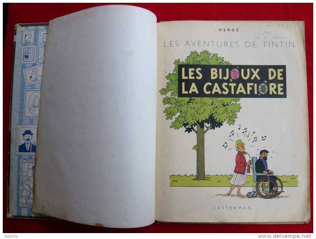 TINTIN Les Bijoux De La Castafiore B34 De 1963 E.O Francaise Imprimeur DANEL N° 4560 - Tintin