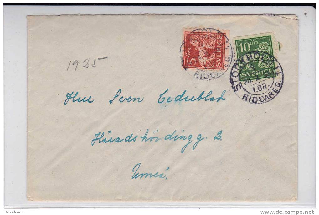 SVERIGE - 1925 - LETTRE De STOCKHOLM - Storia Postale