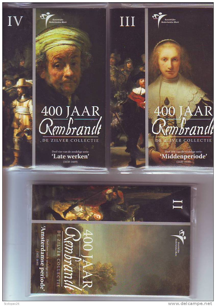 Coffret BU 2006 Six Séries Rembrandt (Collection Argent) Pays Bas, Niederlande, Netherlands, Paesi Bassi, Paises Bajos - Pays-Bas