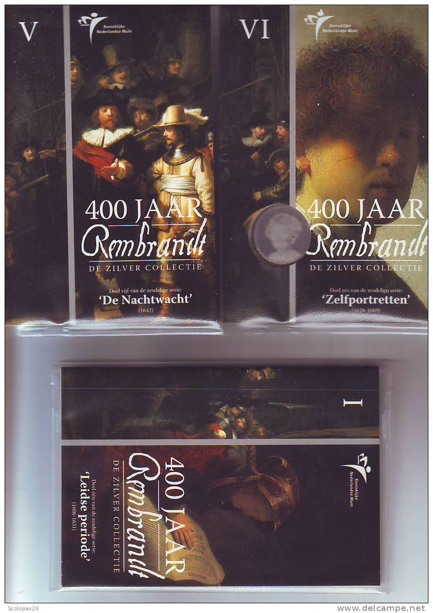 Coffret BU 2006 Six Séries Rembrandt (Collection Argent) Pays Bas, Niederlande, Netherlands, Paesi Bassi, Paises Bajos - Pays-Bas