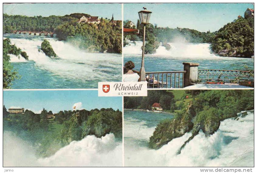 Suisse, SH Schaffhouse, Orientierung Uber Den Rheinfall, Circulé Oui 1961 - Schaffhouse