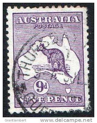 Australia 1913 9d Violet Kangaroo 1st Watermark Used -Actual Stamp -  SG10 - Thursday Island - Gebraucht