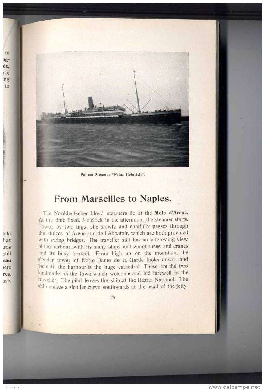 To EGYPT égypte By Steammers Norddeutscher Lloyd Bremen Marseille Naples Alexandrie Constantinople Caire Paquebot - Afrika