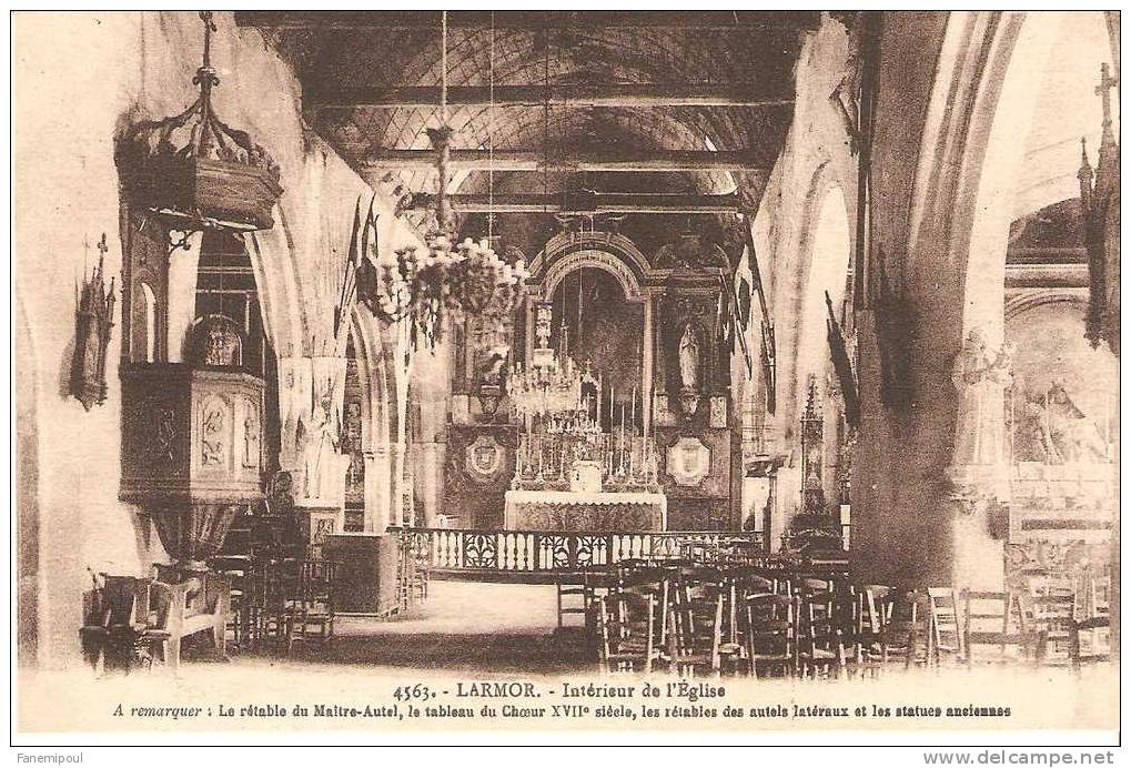 LARMOR.   Intérieur De L'Église - Larmor-Plage