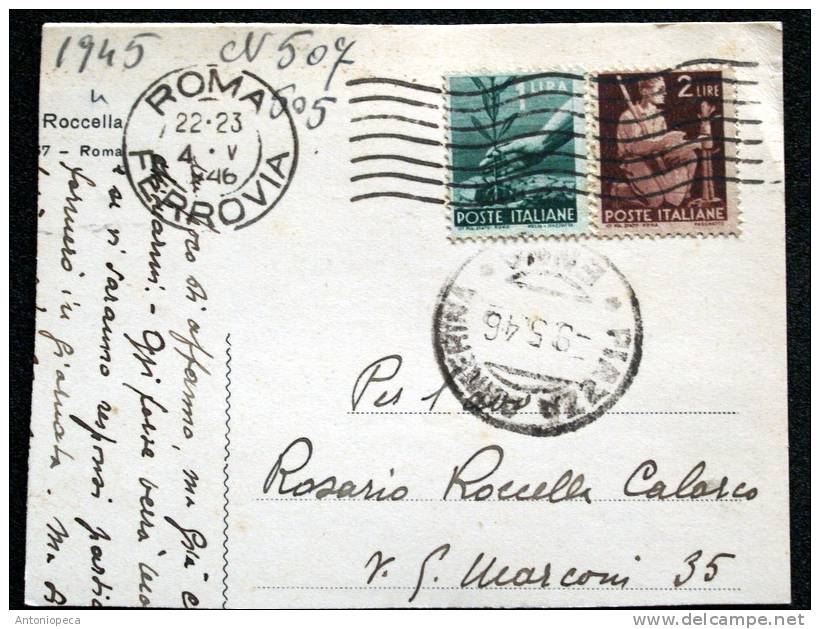 ITALY 1945   USED ON PAPER - Usati