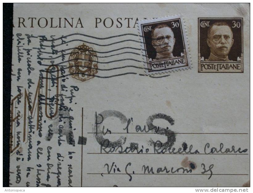 ITALY 1940 USED ON PAPER - Storia Postale