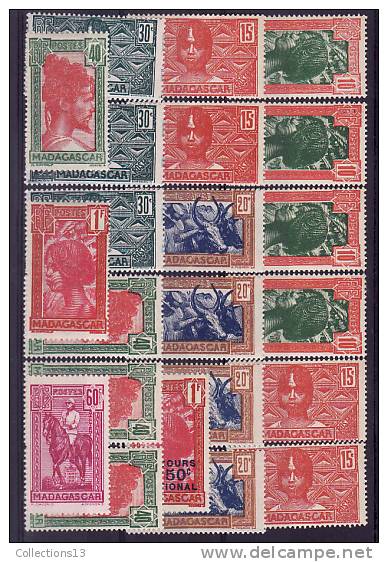 MADAGASCAR - 13 Timbres* (petits Defauts) - Unused Stamps