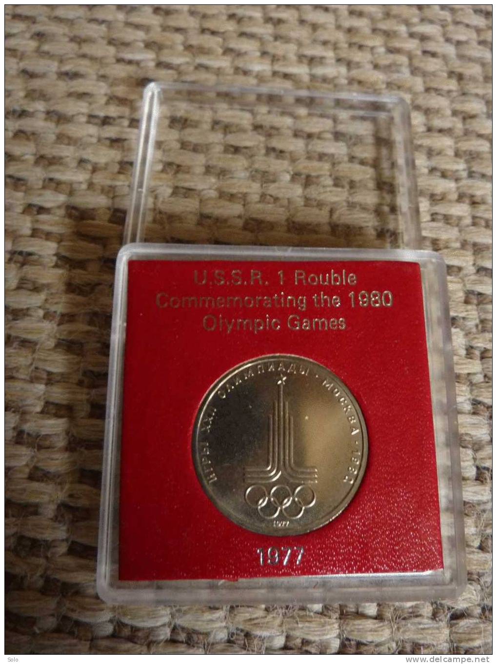 Médaille - U.S.S.R. 1 Rouble Commemoretaing The 1980 Olympic Games - 1977 - Other & Unclassified