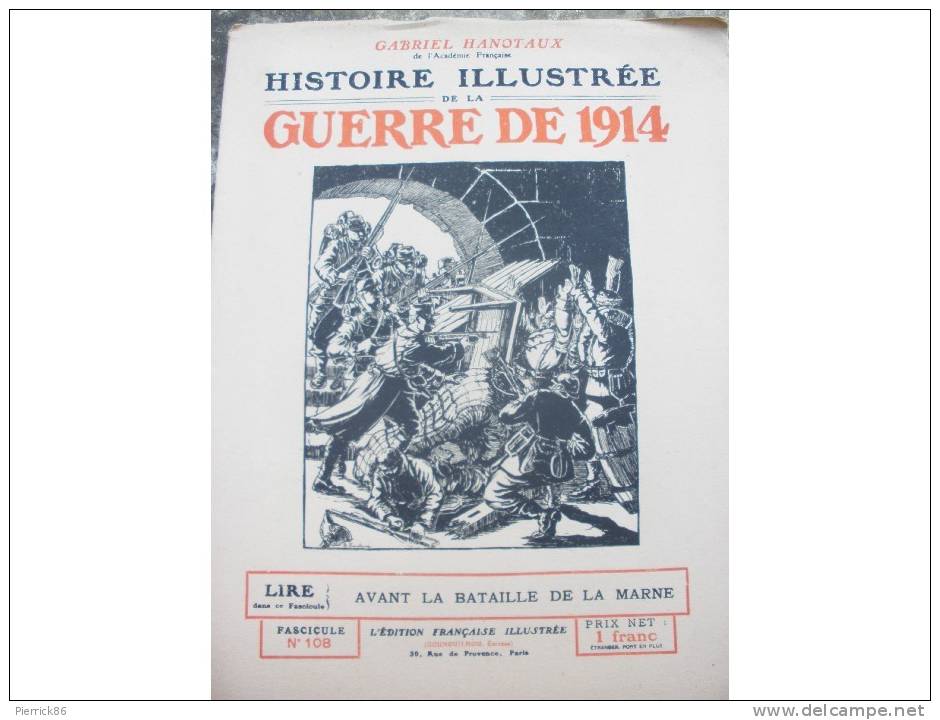 NOYON BATAILLE DE LA MARNE ESTERNAY MEAUX GONDRECOURT Paru Dans HISTOIRE ILLUSTREE GUERRE 1914 - Histoire