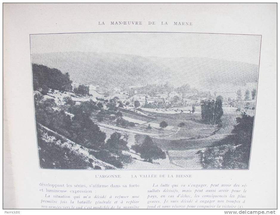 SAINT MIHIEL AMIENS LIZY SUR OURCQ MARY NOGENT L'ARTAUD CHATEAU THIERRY DORMANS Paru dans HISTOIRE ILLUSTREE GUERRE 1914