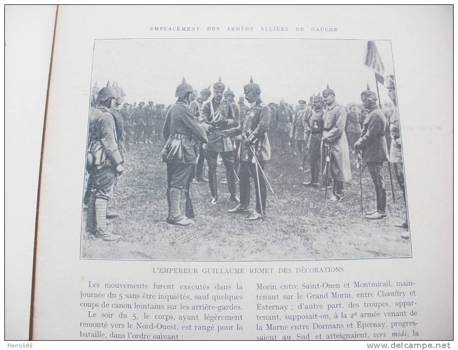 SOMMESOUS SAINT GOND FERE CHAMPENOISE VITRY LE FRANCOIS CHATEAU DE BAYE Paru dans N° 113  HISTOIRE ILLUSTREE GUERRE 1914