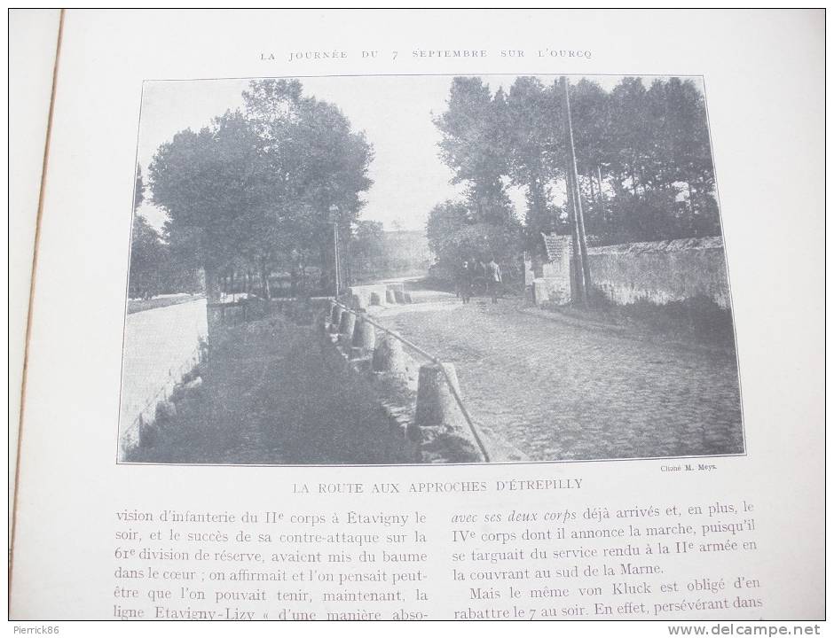 LENHARRE ETREPILLY NONGLOIRE GUE A TRESMES BATAILLE DE LA MARNE BAS BOUILLANCY Paru dans HISTOIRE ILLUSTREE GUERRE 1914