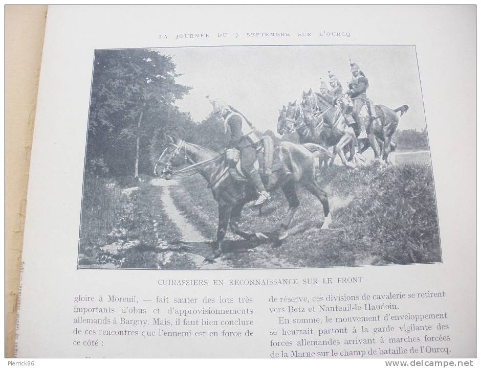 LENHARRE ETREPILLY NONGLOIRE GUE A TRESMES BATAILLE DE LA MARNE BAS BOUILLANCY Paru dans HISTOIRE ILLUSTREE GUERRE 1914