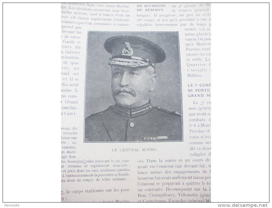 LENHARRE ETREPILLY NONGLOIRE GUE A TRESMES BATAILLE DE LA MARNE BAS BOUILLANCY Paru dans HISTOIRE ILLUSTREE GUERRE 1914